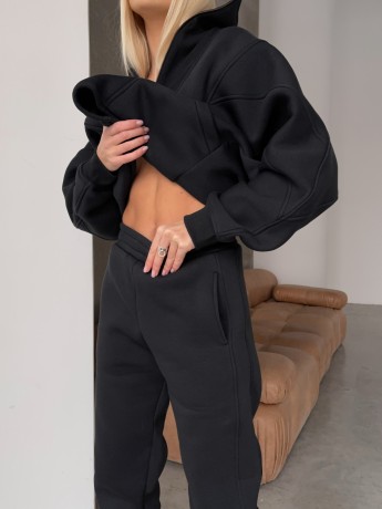 Штани з лампасом на флісі графіт - Основні контакти 