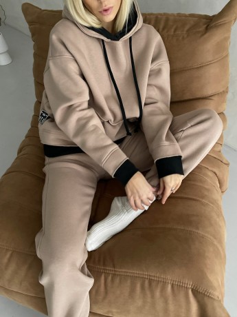 Костюм на флисе с капюшоном визон - Основные контакты 