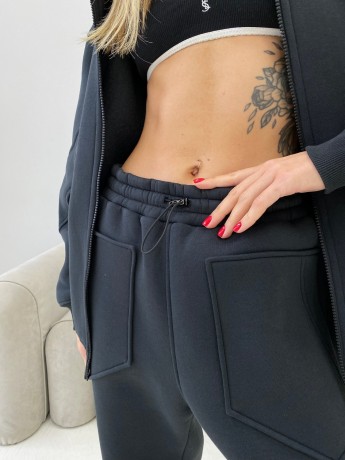 Штани joggers на флісі графіт - Основні контакти 