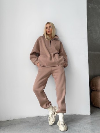 Костюм на флісі half zip візон - Основні контакти 