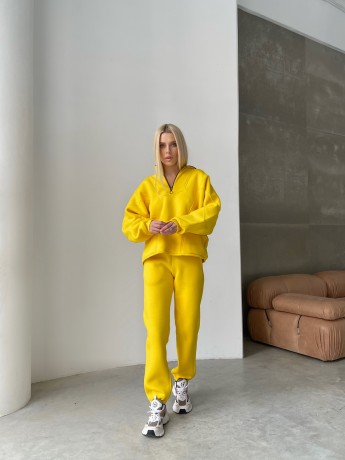 Костюм на флісі half zip жовтий - Основні контакти 