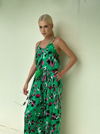 Костюм із топом Silk Satin зелений - Основні контакти 