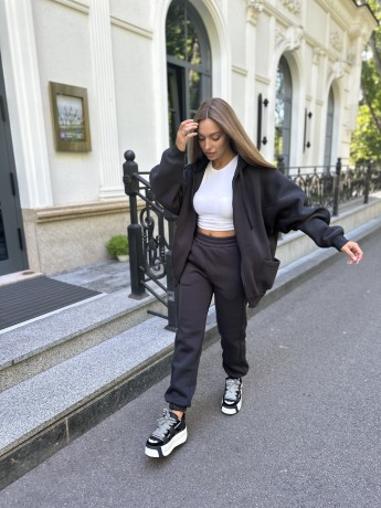 Костюм Zip-up на флісі графіт - Основні контакти 