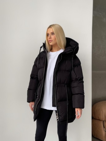 Пуховик с капюшоном - Основные контакты 