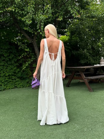 Сукня з мусліну oversize - Основні контакти 