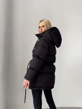 Пуховик с капюшоном - Основные контакты 